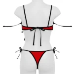 Women’s Red Micro Lingerie Set