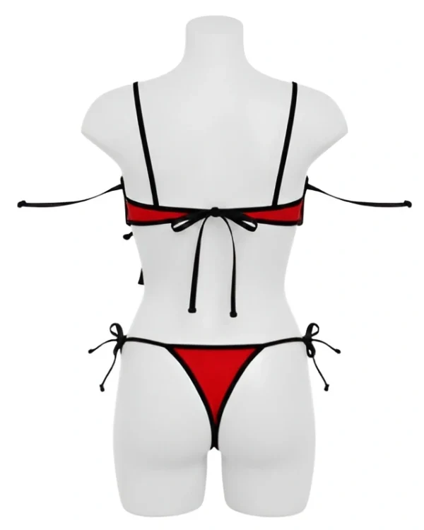 Women’s Red Micro Lingerie Set