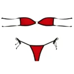 Women’s Red Micro Lingerie Set