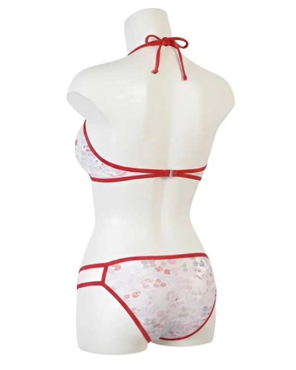 Women’s Non-Padded Halter Neck Lingerie Set – Pink