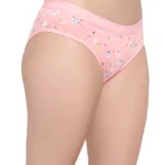 Pink Floral Low Waist Cotton Hipster Panty