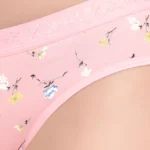 Pink Floral Low Waist Cotton Hipster Panty