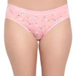 Pink Floral Low Waist Cotton Hipster Panty