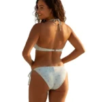 Women’s Green Printed Cotton Bikini Set