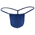 mens cotton spandex g string pouch underwear – blue