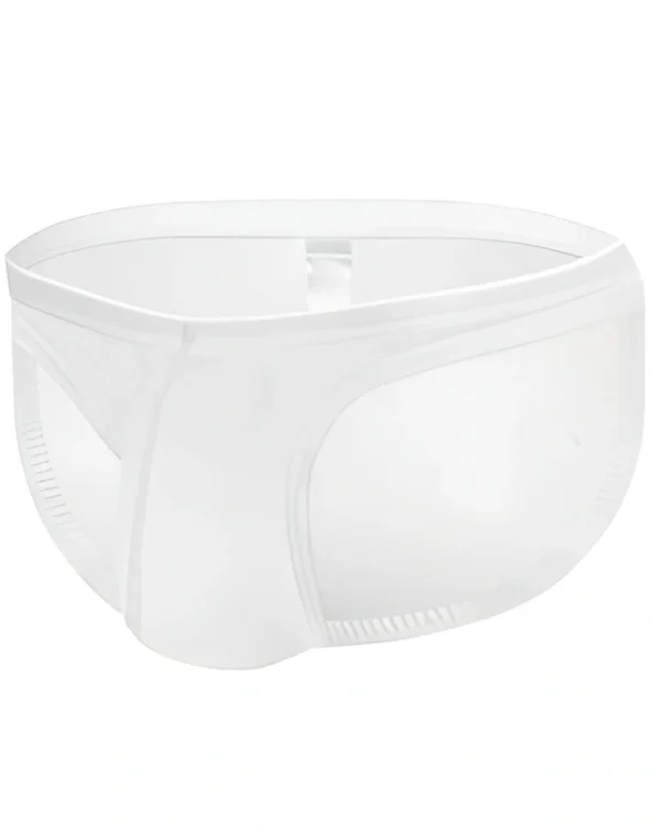 Men’s Transparent Briefs White