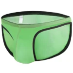 men’s transparent bikini briefs – forest green