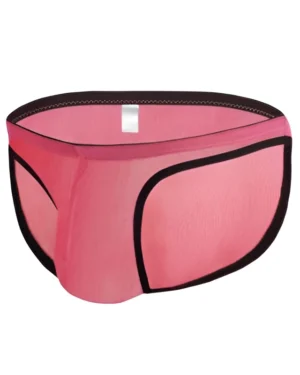 men’s transparent bikini briefs – forest green