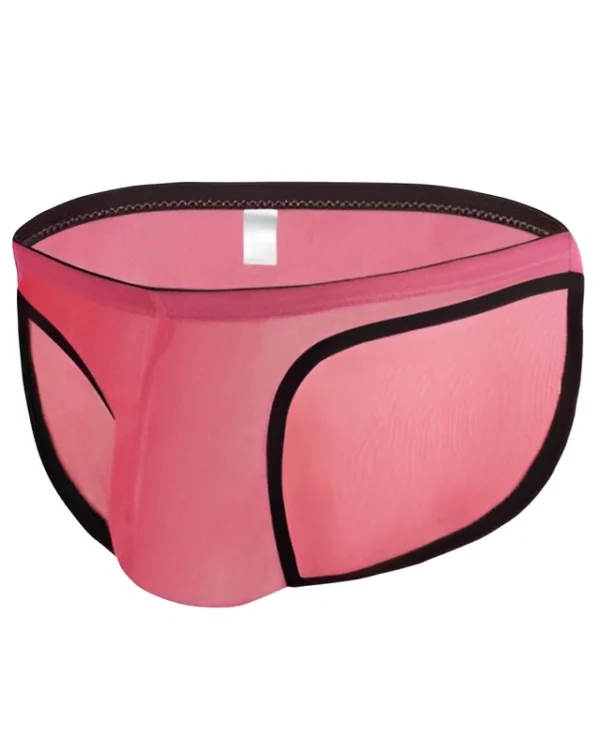 men’s transparent bikini briefs – forest green