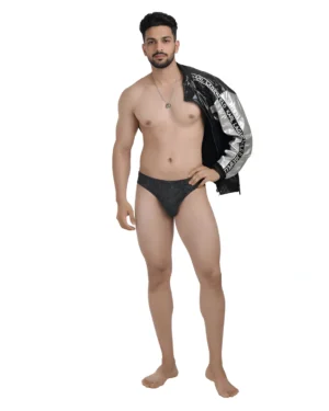 men’s printed low rise cotton lycra briefs