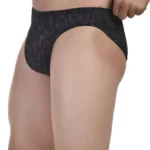 men’s printed low rise cotton lycra briefs
