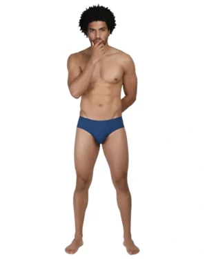 Blue Micro Modal Airforce Thong for Men