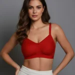 Women’s Red Non-Padded Support Bra